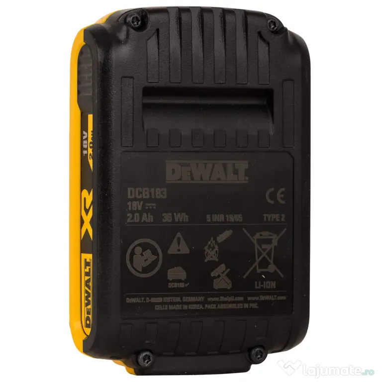DeWALT DCB183 XR acumulator baterie 2.0 Ah 2Ah 2A 18V