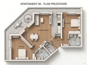 PENTHOUSE EXCLUSIVIST CU TERASĂ DE 200 MP | PIPERA 