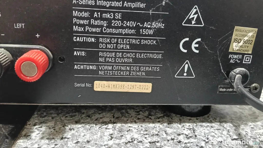 amplificator Cambridge Audio defect