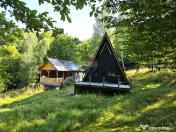 2 cabane A-Frame de vânzare, 2.700 mp, Gura Siriului 