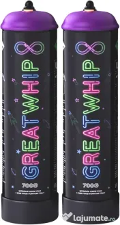 Butelie Great Whip 670Gr non stop
