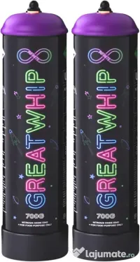Butelie Great Whip 670Gr non stop