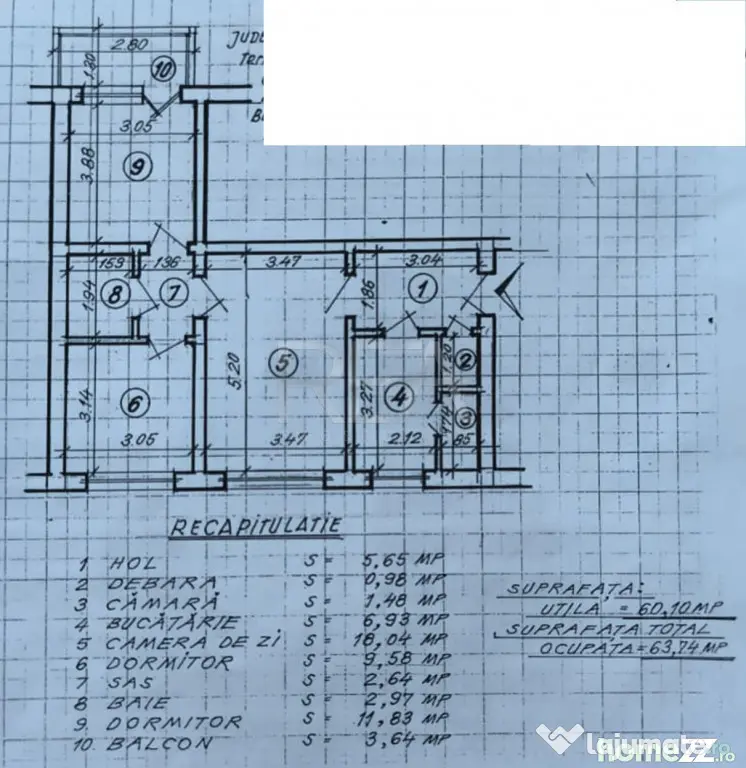 3 camere Theodor Pallady, et. 1, metrou, 64 mp - Bucuresti (Bucuresti-Ilfov)