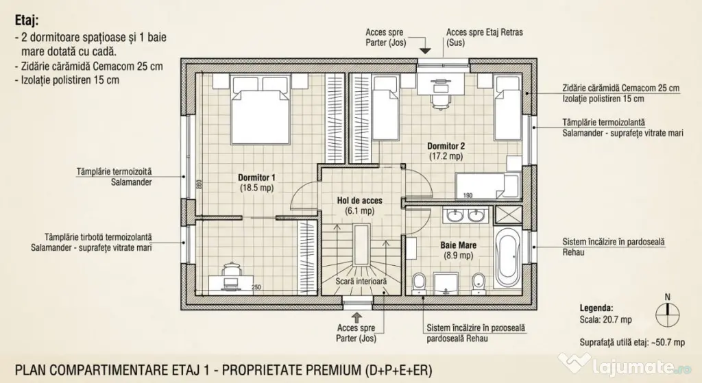 Casa Tip Duplex , 150 mp | Manastur | Zona USAMV | - Cluj-Napoca (Cluj)