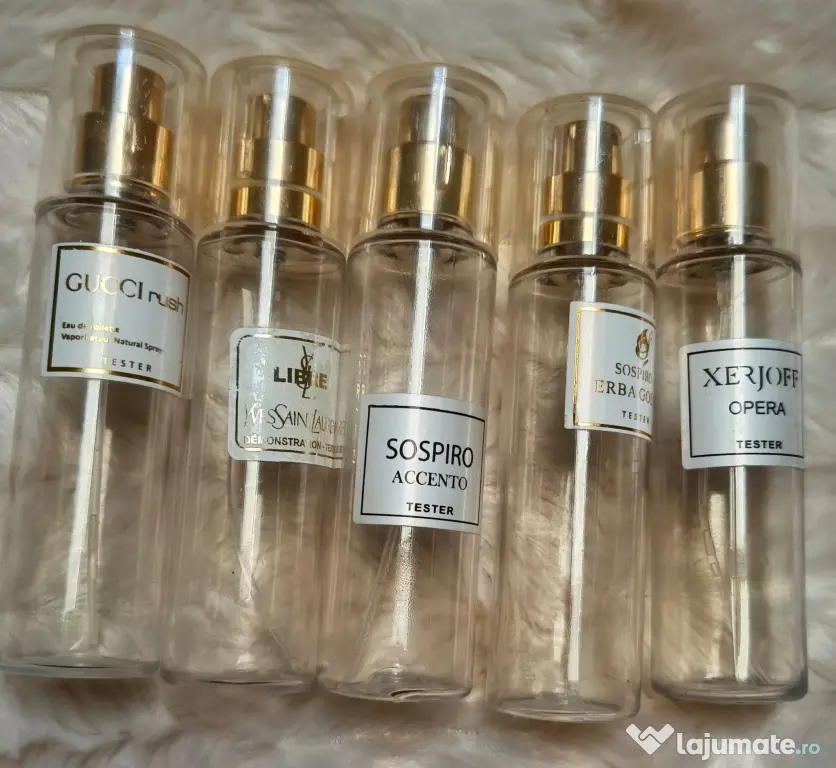 Set 9 Recipiente Plastic Tip Tester Parfum (Atomizoare Reutilizabile)