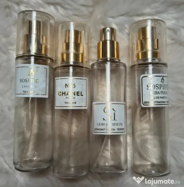 Set 9 Recipiente Plastic Tip Tester Parfum (Atomizoare Reutilizabile)