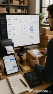 Administrare magazin online – creare, mentenanță, comenzi, AI, SEO 