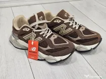 New Balance 9060 - pantofi sport confortabili, maro, piele întoarsă