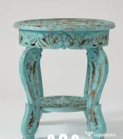 Masuta de Cafea Sculptata cu Motive Florale 
