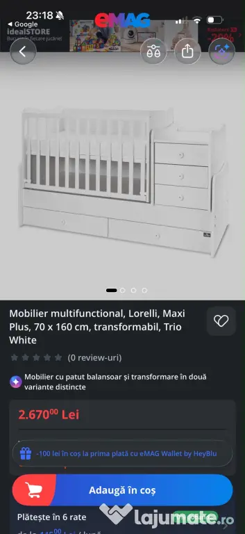 Vand pat copii Lorelli
