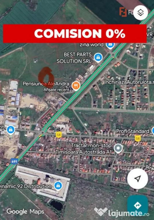 Teren intravilan de 906 mp - zona Giarmata - Giarmata Vii (Timis)
