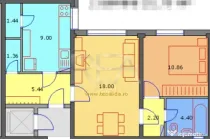 2 camere, P/10, 52mp, bloc 1981-Drumul Taberei