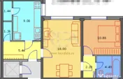 2 camere, P/10, 52mp, bloc 1981-Drumul Taberei