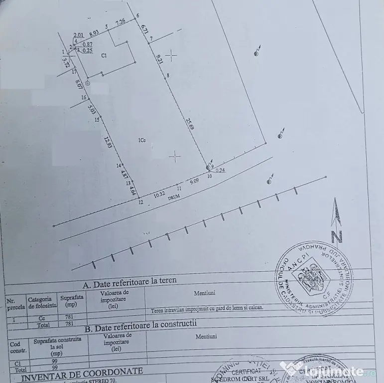 Zona Dorobanțu - Casă Sc-99mp, teren 781 mp – 64900eu - Ploiesti (Prahova)