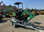 Miniexcavator pe senile JPC HT12 + remorca, 1 tona, 2023