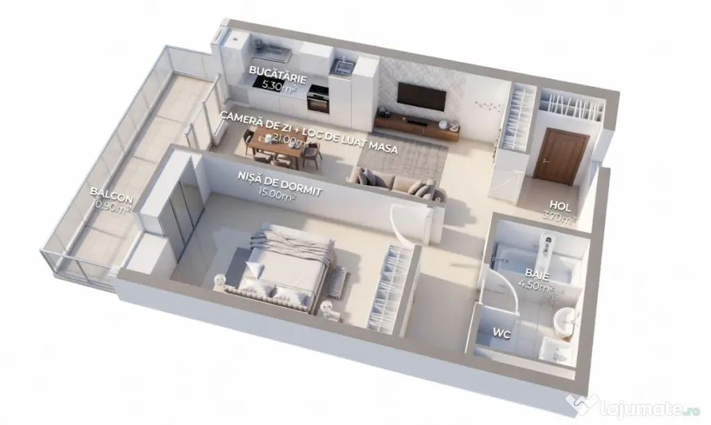 OPORTUNITATE! Ansamblu NZEB! 2 Camere si balcon, Dambul-Rotu - Cluj-Napoca (Cluj)