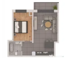 Apartament 2 camere, 48,42mp, ansamblu NZEB, zona Terra