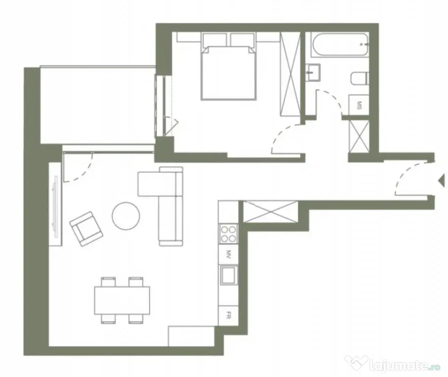 Apartament 2 camere 58.2 mp si logie 8.5 mp in Hexagon - Cluj-Napoca (Cluj)