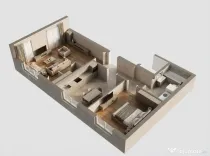 Apartament 2 CAM, SU 57.32 MP, zona IRIS