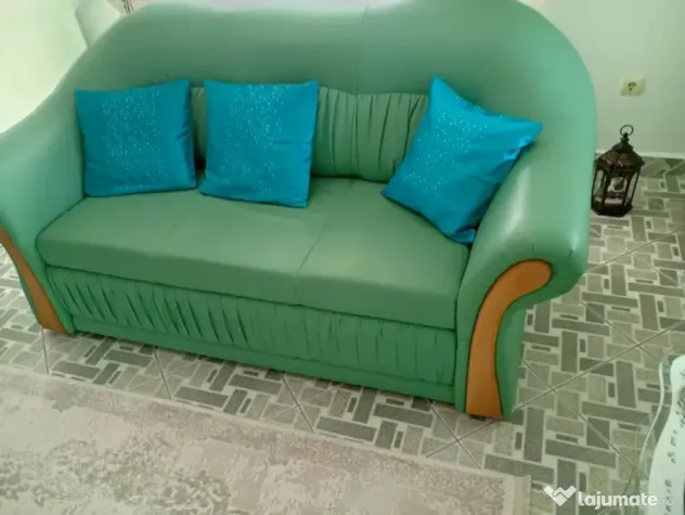 Set canapele verde, stare impecabilă ca noi