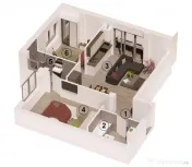 Apartament de 3 camere, 65 mp, finisat, balcon, Parcul Polig 