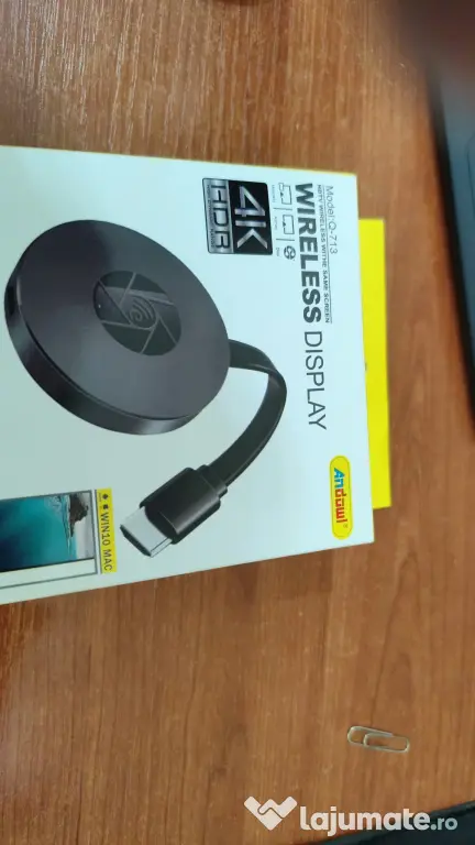 Andowl Q-713 Wireless Display Dongle 4K HDR, Sigilat