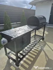 Grătar rustic cu plita 