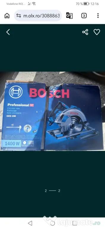 Circular Bosch, fai, trusă pentru bicicletă etc.