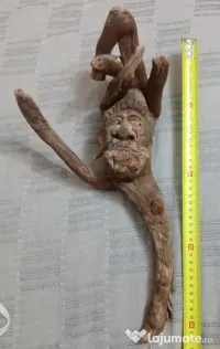 Sculptura naiva in radacina lemn driftwood 40 cm. 