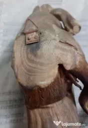 Sculptura naiva in radacina lemn driftwood 40 cm.