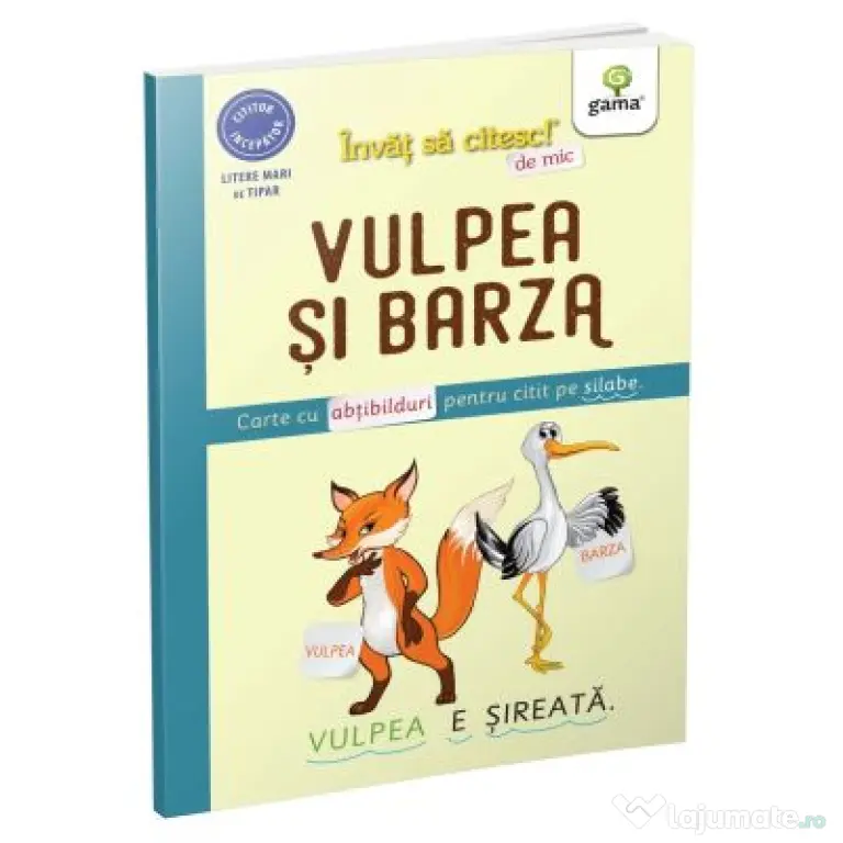 Invat sa citesc! de mic... Vulpea si barza
