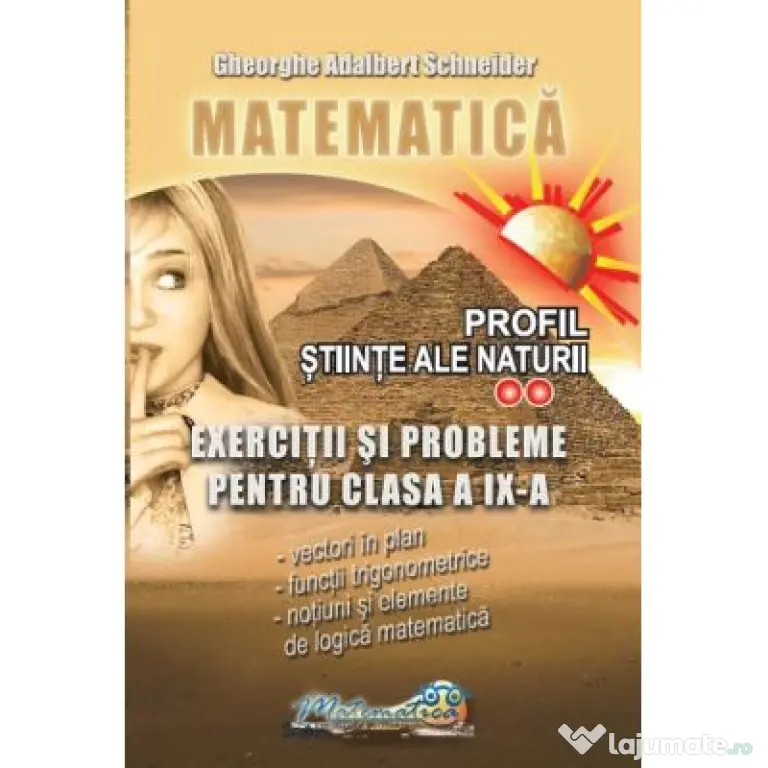 Matematica. Exercitii si probleme clasa a 9-a profil stiinte ale naturii - Gheorghe Adalbert Schneider