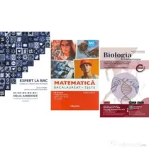 Pachet Bacalaureat 2026. Ghid complet Limba si literatura romana, Matematica M2 Tehnologic. Teste si Biologie pe intelesul tuturor Clasele 11-12 - Del