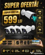 Vindem si Montam Camere Supraveghere Video KIT Complet 4/8/12 CAMERE