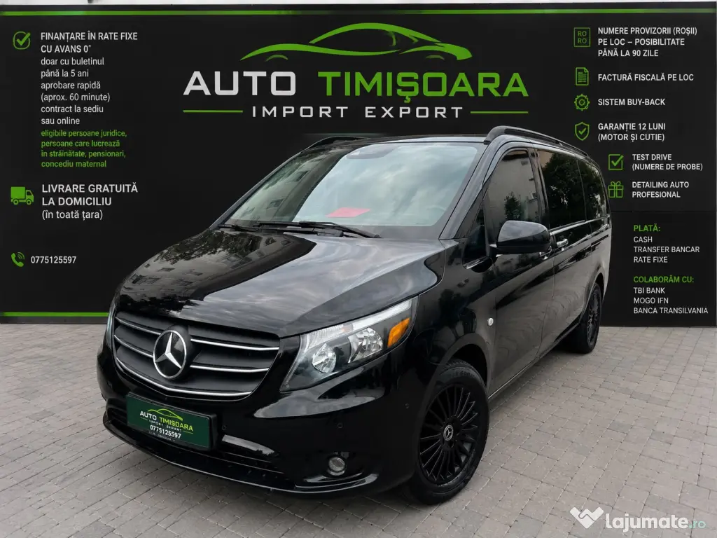 Mercedes-Benz Vito Metris 2.0 Benzină 2022 Automata Finantare Livrare Gratuita
