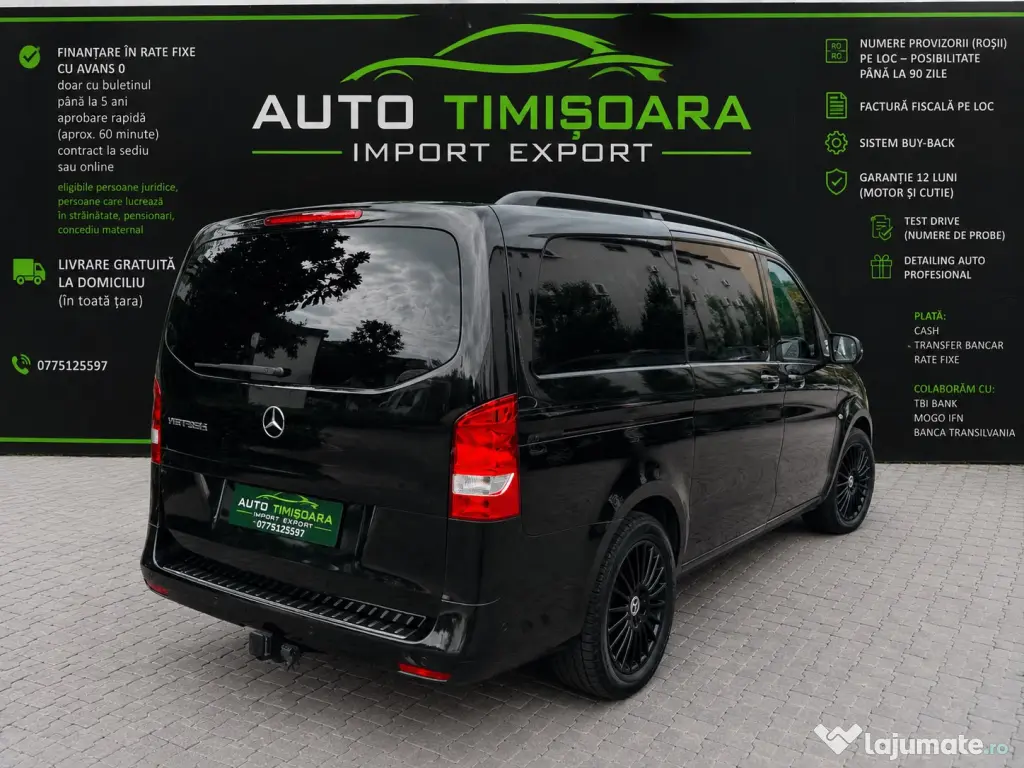 Mercedes-Benz Vito Metris 2.0 Benzină 2022 Automata Finantare Livrare Gratuita
