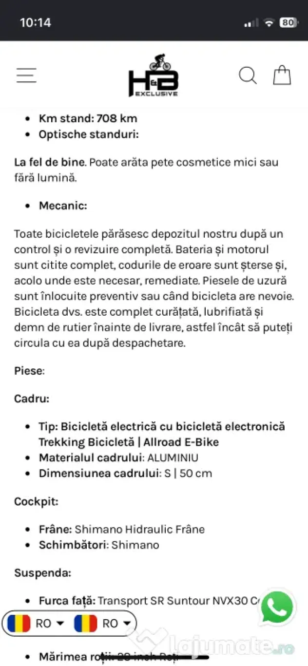 Bicicletă electrică cube
