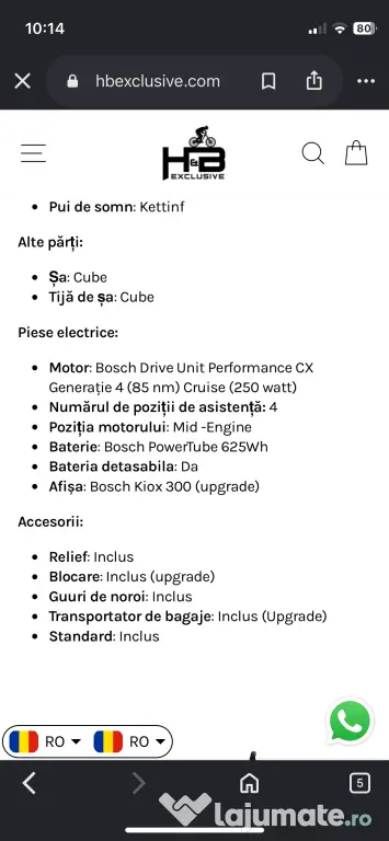 Bicicletă electrică cube