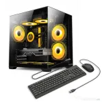 Sistem desktop pc gaming optimx ambra pyro cu procesor intel® core™ i5 10400f, 16gb ddr4, 480gb ssd,