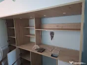Pat etajat cu birou si spațiu depozitare 