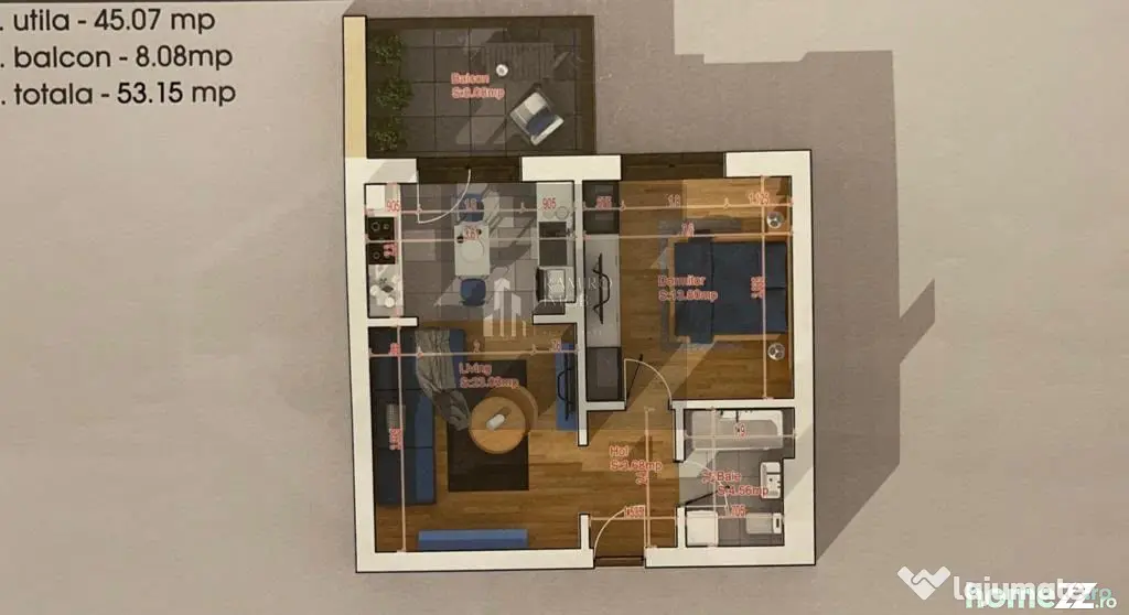 Apartament 2 camere decomandat 54 mp | Bloc nou | Mobilat... - Bucuresti (Bucuresti-Ilfov)