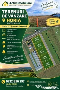 TERENURI DE VÂNZARE – HORIA, NEAMȚ 