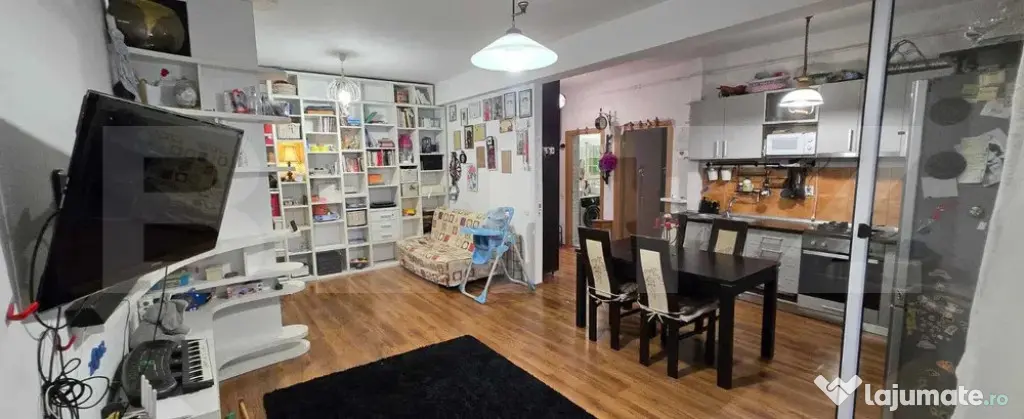 Apartament 70mp, 2 camere, terasa 14mp inchisa si incalzita - Floresti (Cluj)