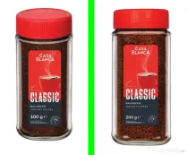 Borcane patrate din sticla cu capac de la ness 100-200gr NOI