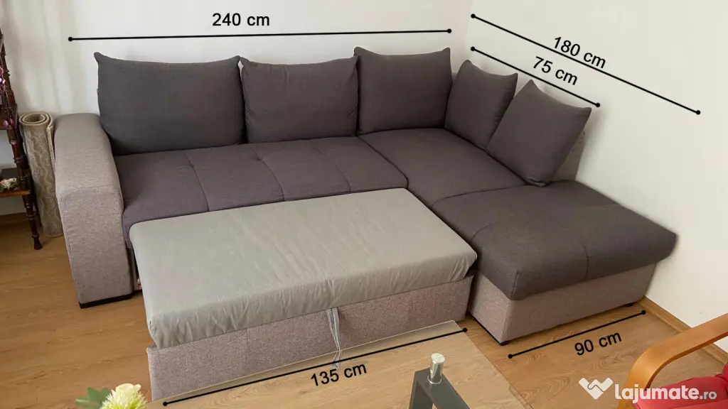 Mobilă sufragerie+hol+canapea extensibila