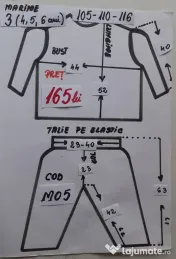 Costum Morcov pentru copii 3-4-5-6-7 ani 