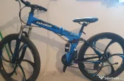 Bicicletă Caraiman, pliabilă, roți 26 inch, cu dublă suspensie, frâne pe disc