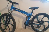 Bicicletă Caraiman, pliabilă, roți 26 inch, cu dublă suspensie, frâne pe disc