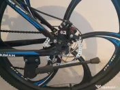 Bicicletă Caraiman, pliabilă, roți 26 inch, cu dublă suspensie, frâne pe disc