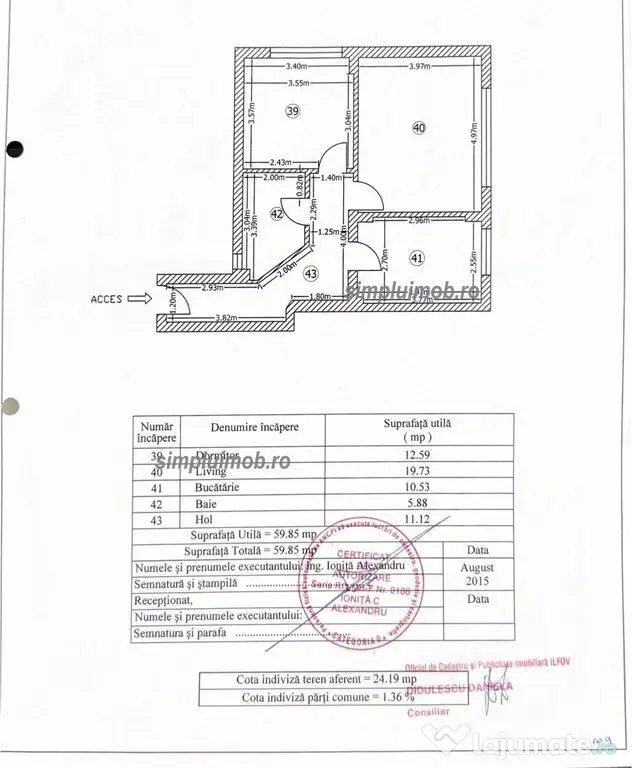 2 Camere Demisol inalt si luminos | 60 mp | Păcii - Loc de Parcare - Chiajna (Bucuresti-Ilfov)